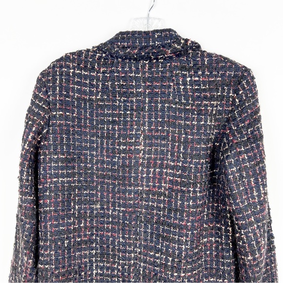 Theory tweed wool blend open front jacket size S - Picture 5 of 12